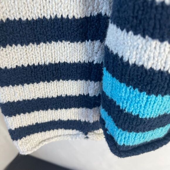 Anthropologie Moth Cable Knit Horizontal Stripe Sweater Sz M - Picture 5 of 11